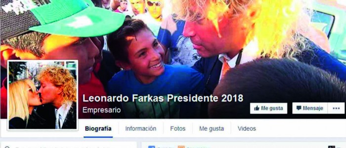 Lanzan candidatura de Farkas en Facebook