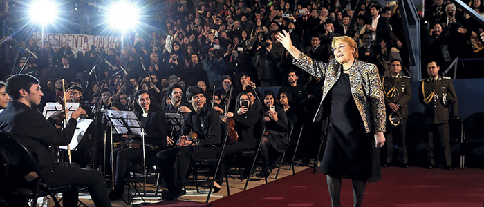 Presidenta Bachelet encuentra su 20%